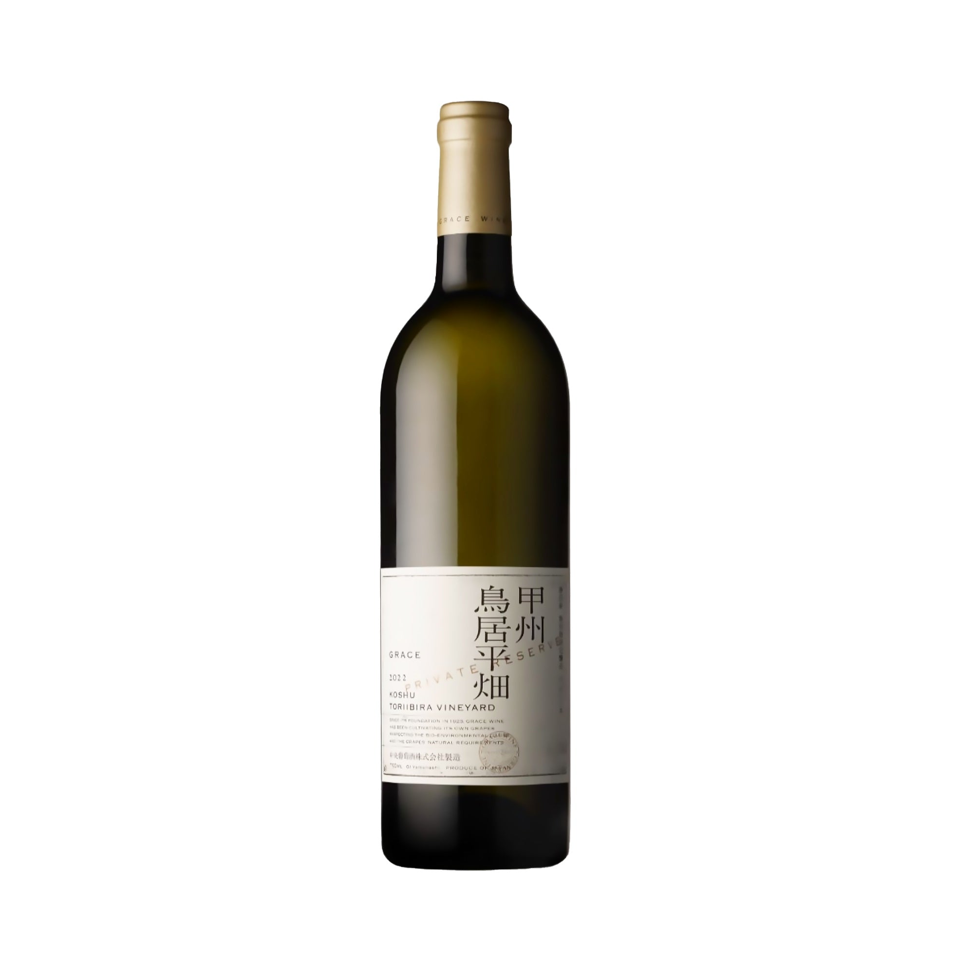 Grace Wine Koshu Toriibira Private Reserve 2022 (750ml)